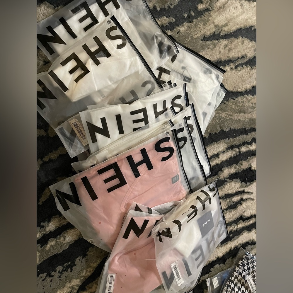 Lot of 10 Shein V Neck Crop Tops Multiple Sizes S M L XS